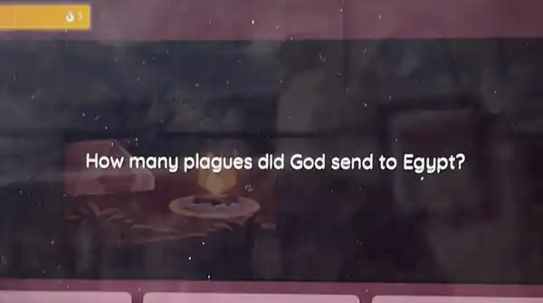 How many plagues did God send to Egypt?